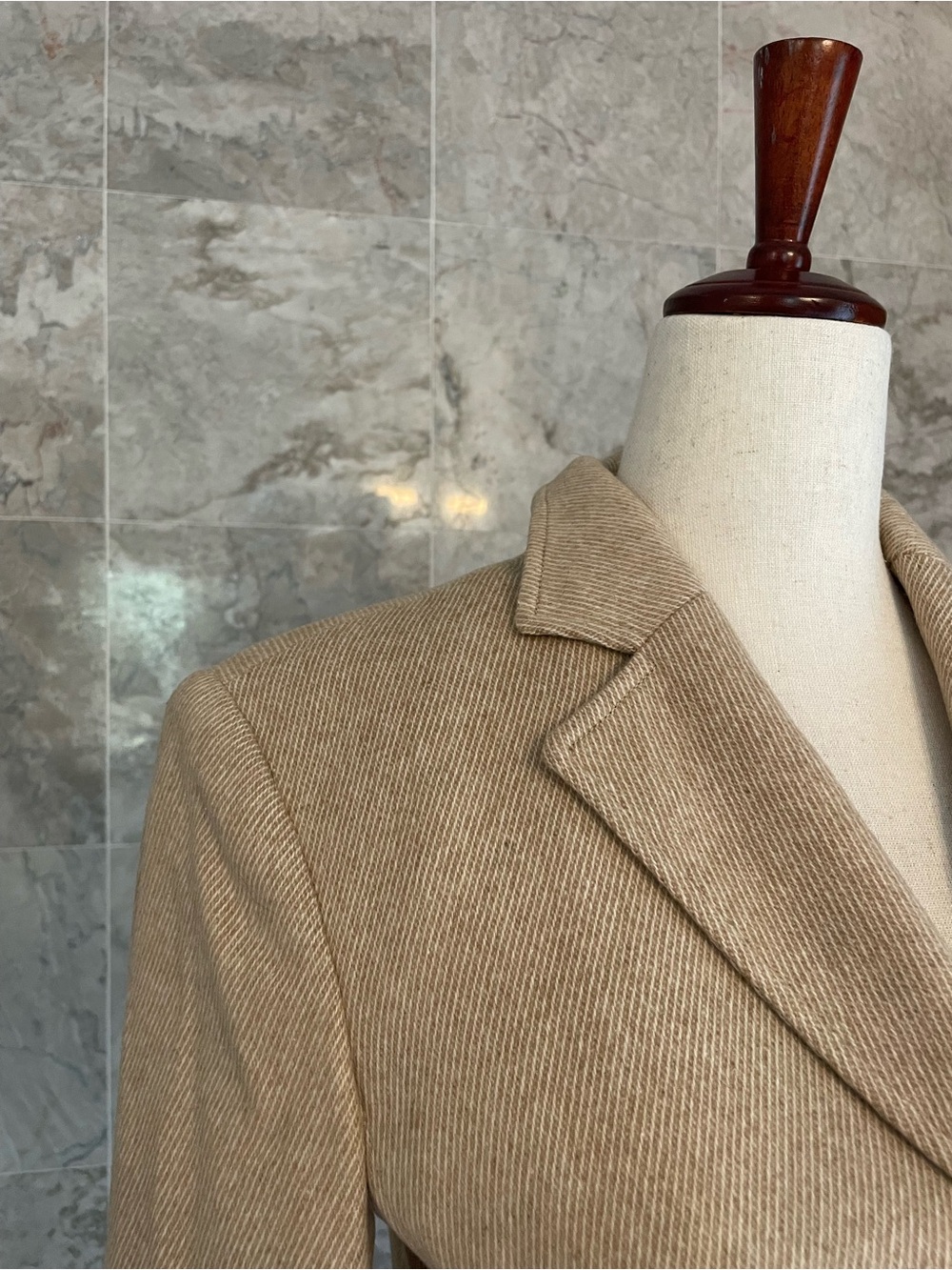 EXPRESS Diagonal Striped Wool Blazer Jacket - Picture 4 of 8
